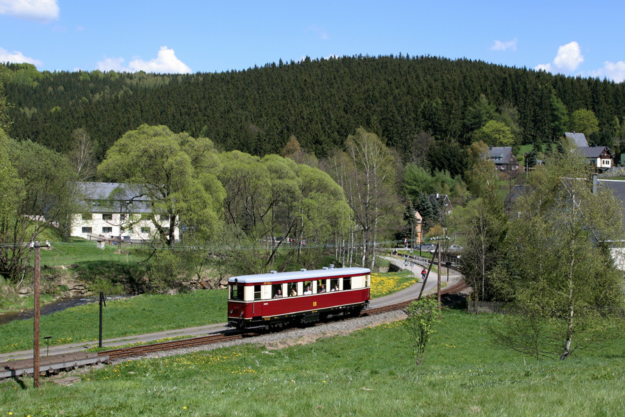 Gast der Preßnitztalbahn