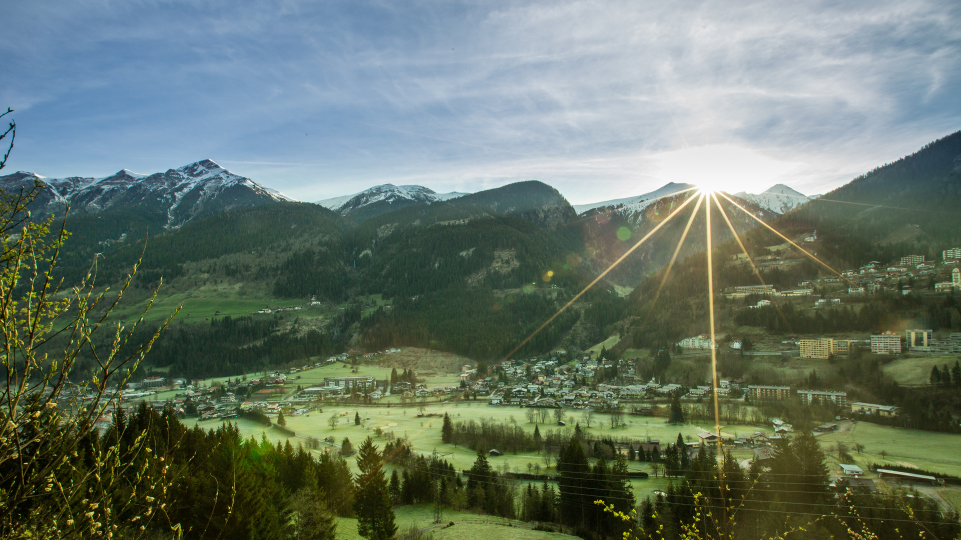 Gasteinertal bei Sonnenaufgang