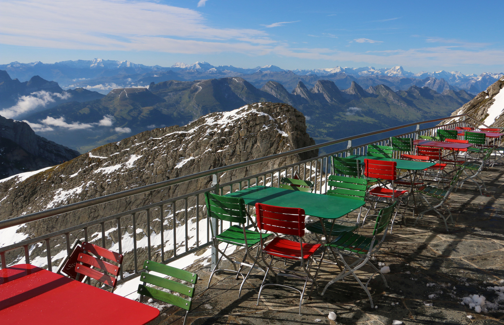 Gasthaus Alter Säntis: der Schnee ist weggewischt