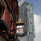 Gasthaus einst und jetzt, Manchester, UK