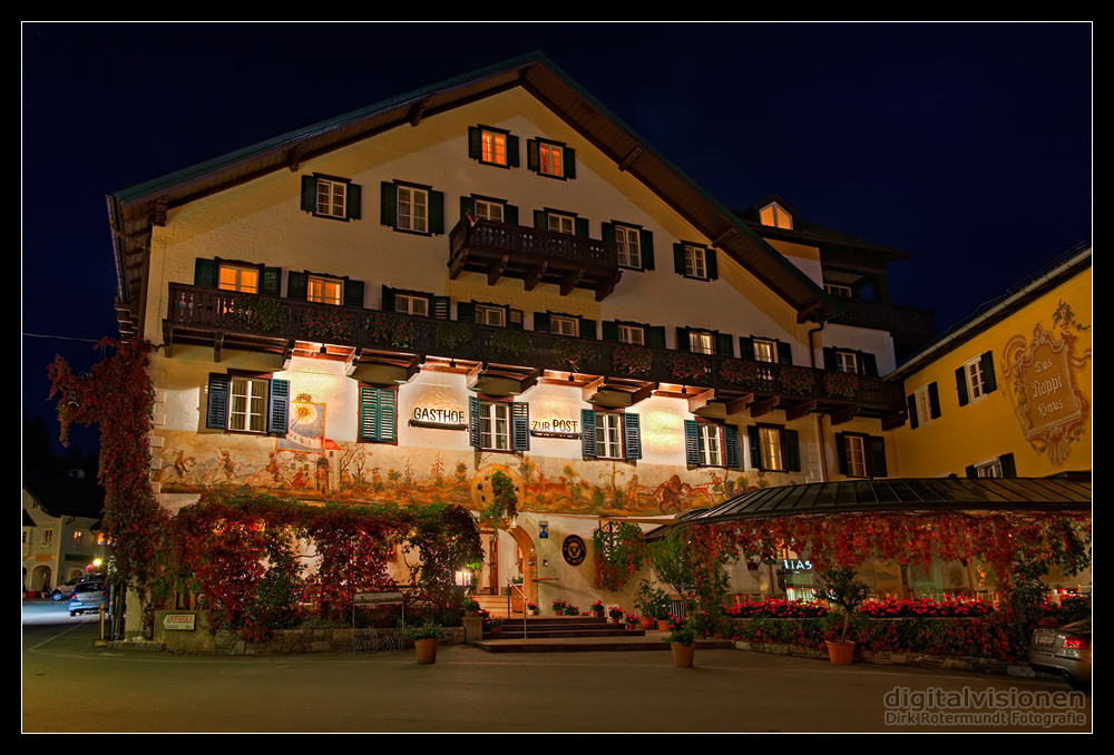 'Gasthof zur Post' night Foto & Bild europe, Österreich