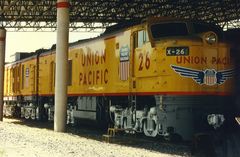 Gasturbinenlokomotive mit Turbinenteil und Öltender, Union Pacific UP #X-26