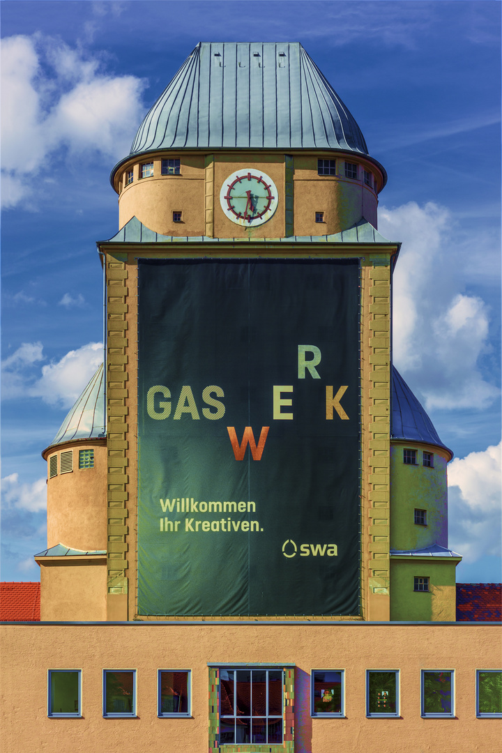 Gaswerk Augsburg: Herzlich willkommen Ihr Kreativen!