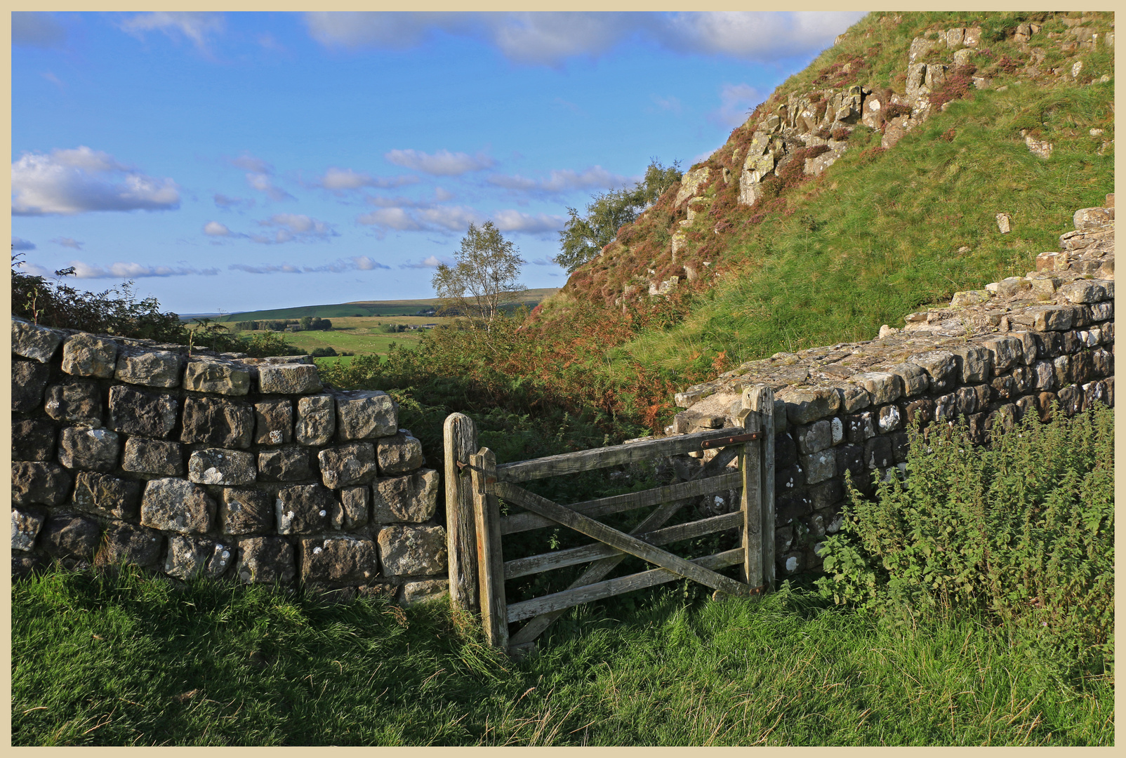gate on the Roman Wall near Cawfield