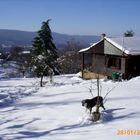 Gaudeix chalet sous la neige