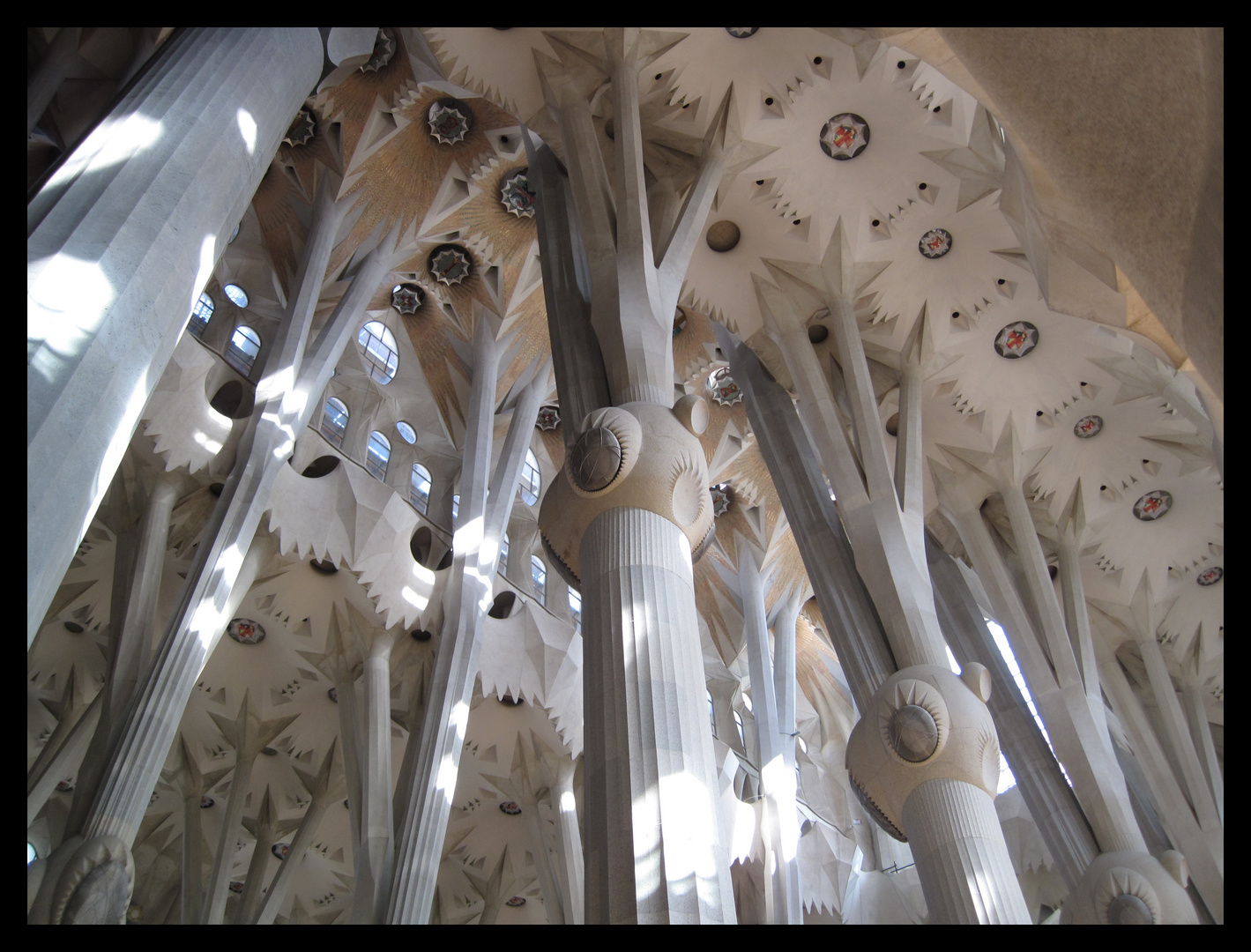 Gaudi -Arbres dans la cathédrale