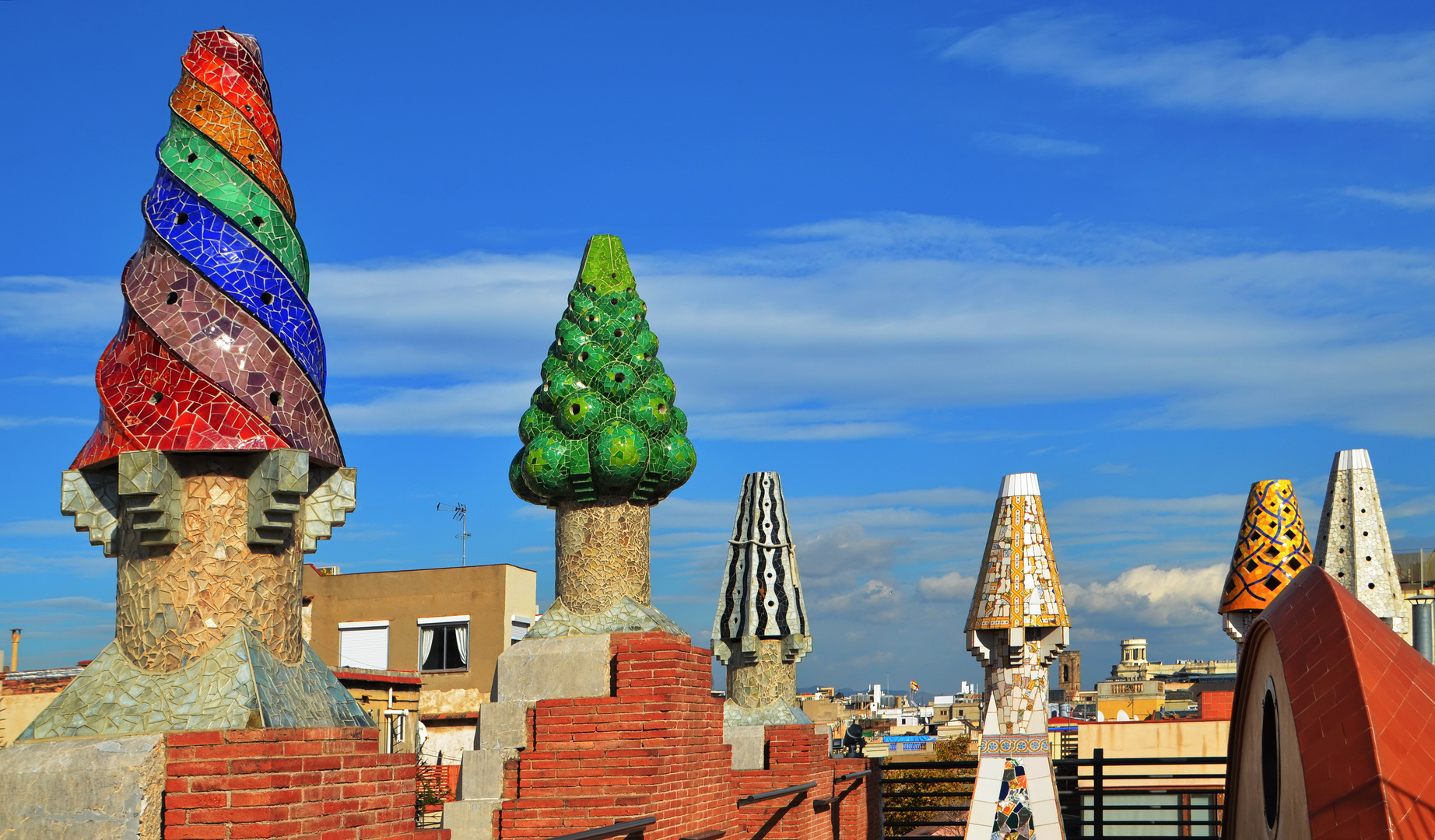 Gaudí's Schornsteine
