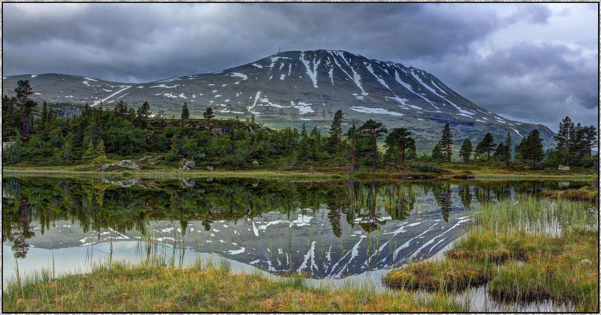 Gaustatoppen in der Provinz Telemark : Norwegenreise 2015 ( HDR )