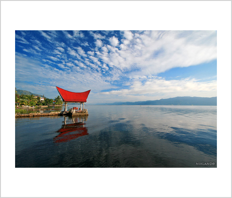 Gazebo at Lake Toba