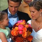 Gazing at the Wedding Bouquet.