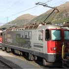 Ge 4/4 II,  616 + 617 im Bahnhof Samedan