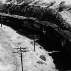 GE AC4000CW SP#102, Sugar Beet Train, Southern Pacific, Tehachapi Area,Tunnel 2, CA