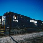 GE C39-8E NS#8670 Norfolk Southern/SOU vor dem Chattanooga Yard,1992