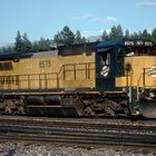 GE Dash C40-8 C&NW #8575,UP#2984 im Yard von Truckee, California