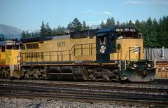 GE Dash C40-8 C&NW #8575,UP#2984 im Yard von Truckee, California