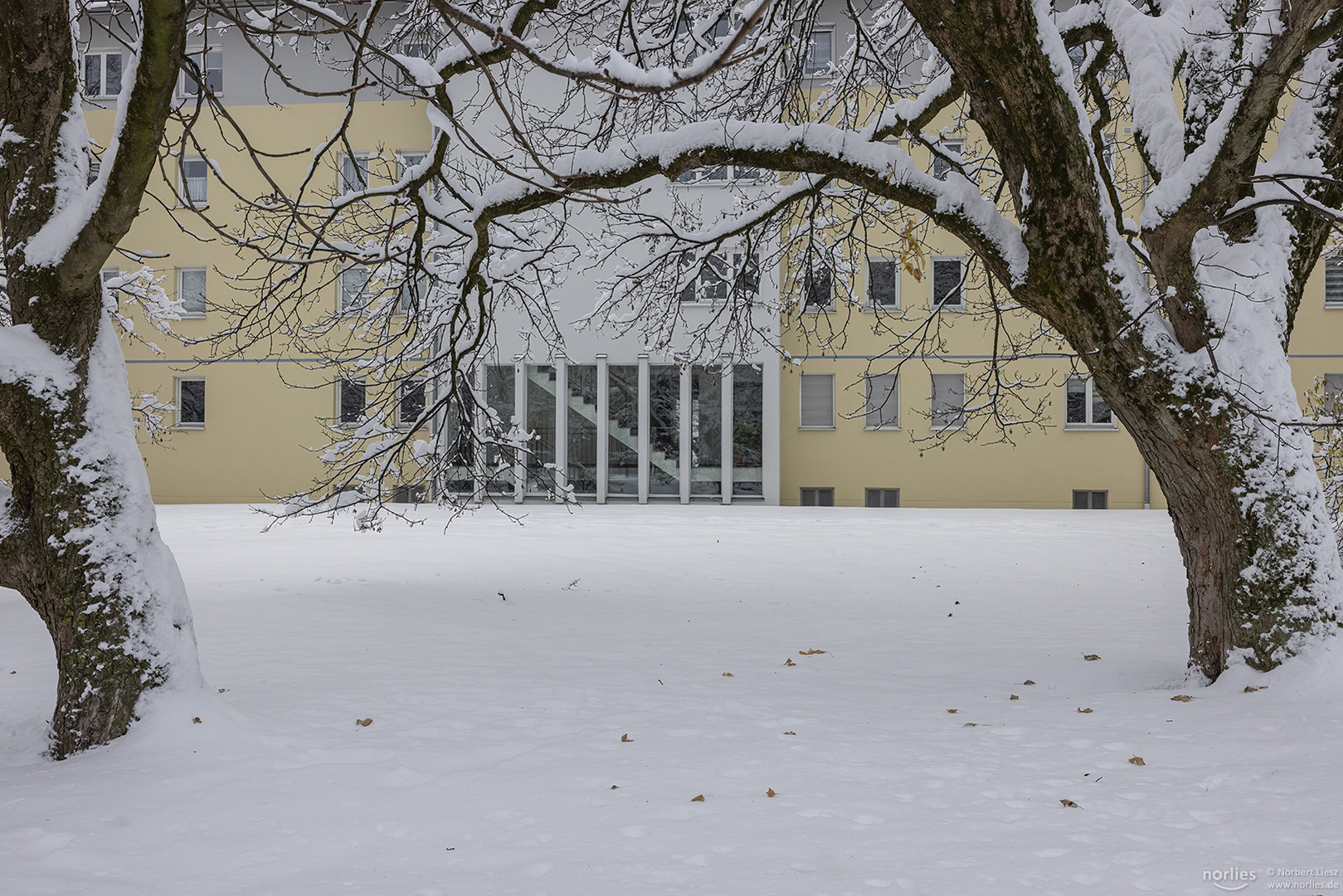 Gebäude im Winter