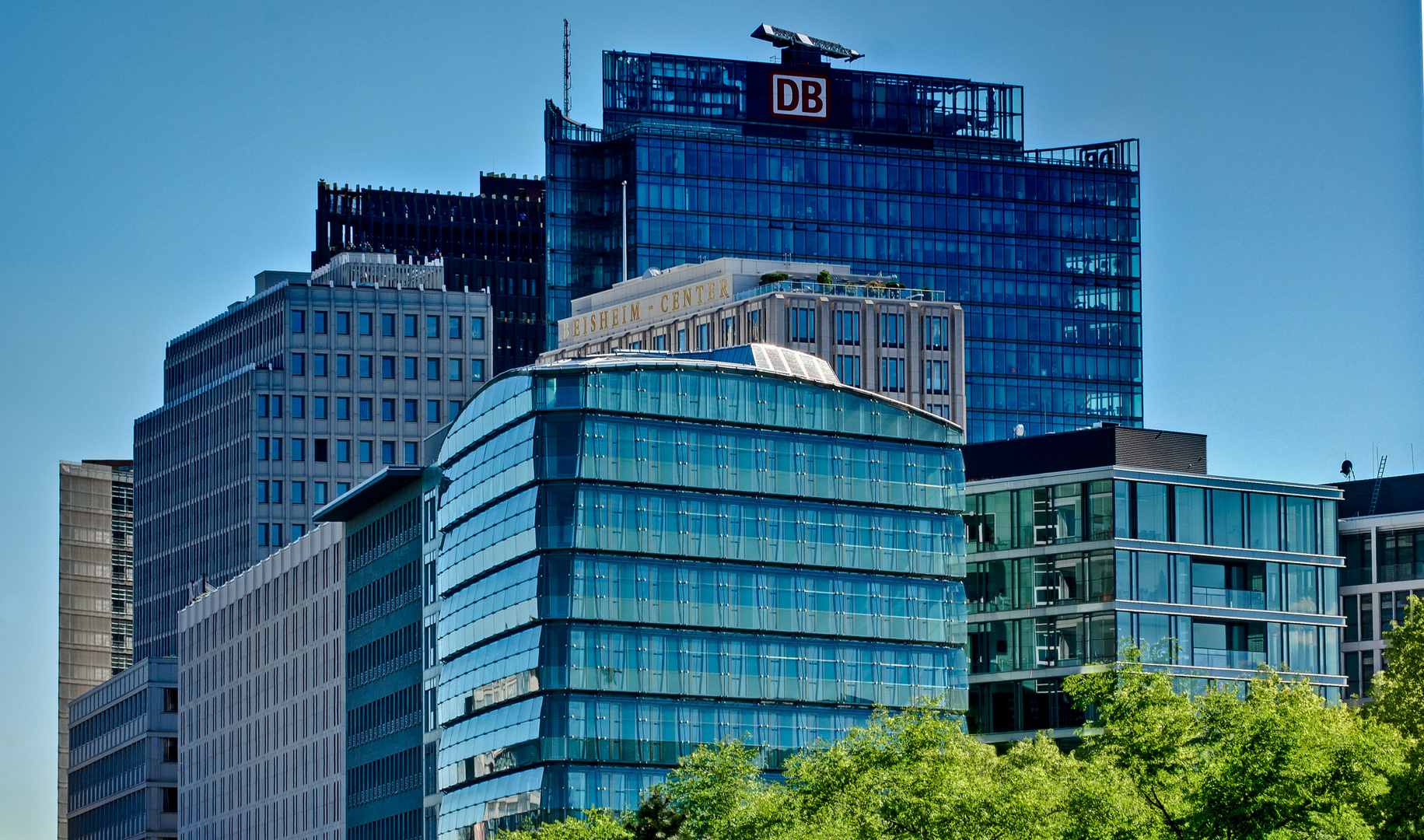 Gebäudeansammlungen in Berlin - Potsdamer Platz