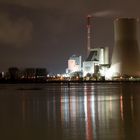 geballte Energie....Kraftwerk Walsum bei Hochwasser