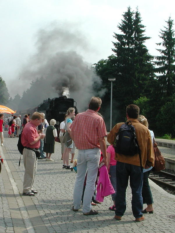 Geballte Kraft,gezügelt auf dem Bahnhof Drei- Annen-Hohne.