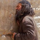 Gebet an der Klagemauer in Jerusalem