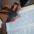 Gebet an der Klagemauer mit Hand-Tefillin.