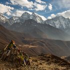 Gebete auf dem Weg zum Everest-Basecamp