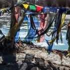 Gebetsfahnen am Indus, Ladakh