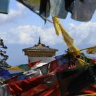 Gebetsfahnen auf dem Dochu La Pass (3.100 m), Bhutan