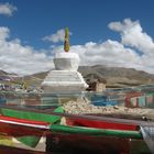 Gebetsfahnen in Tibet