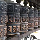 Gebetsmühlen auf dem Swayambhunath oberhalb Kathmandu