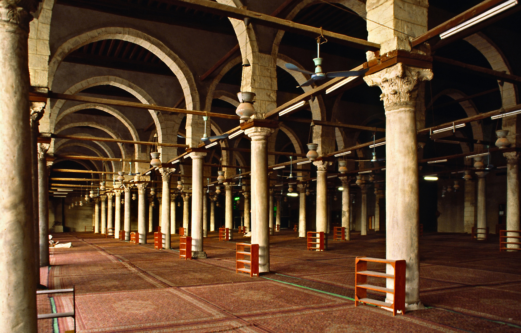 Gebetsraum in der Moschee 1984 