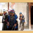 Gebetszeremonie in Kloster Lamayuru in Ladakh