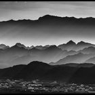 Gebirge bei Nacht im Oman