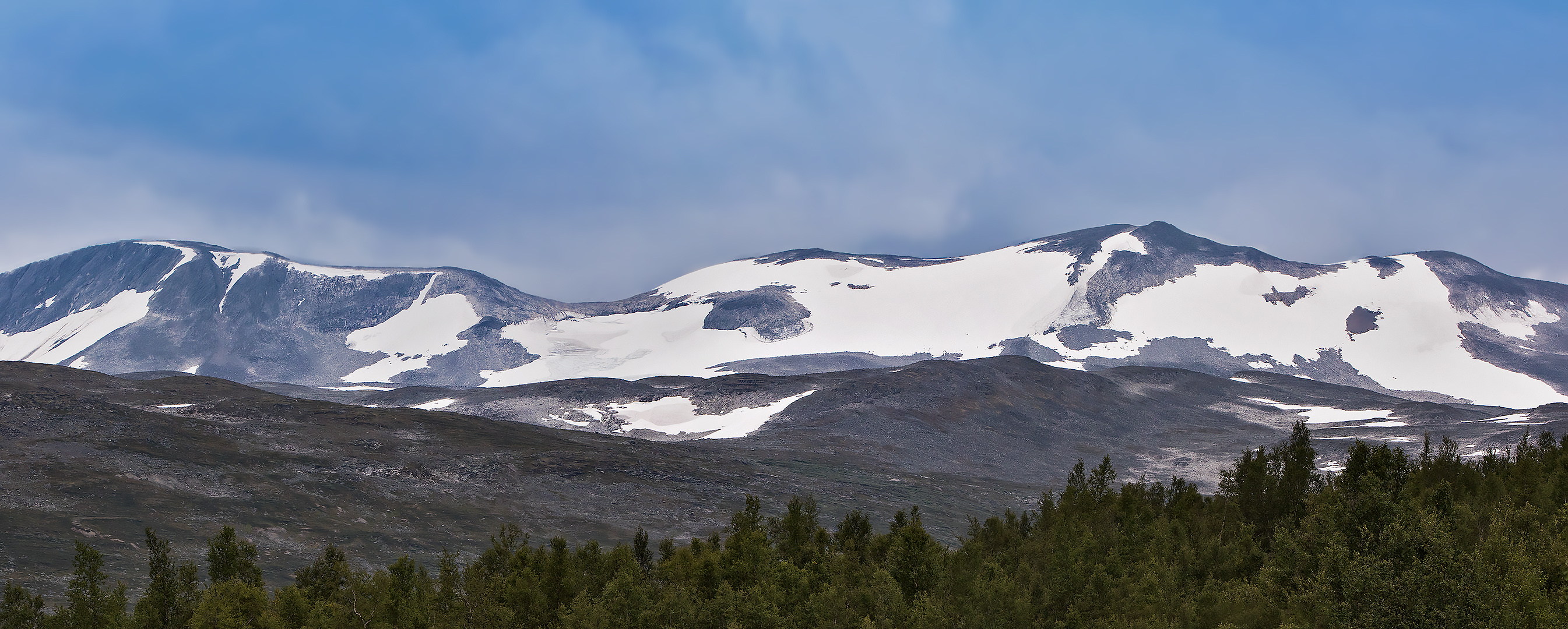 Gebirge in Norwegen im Aug,