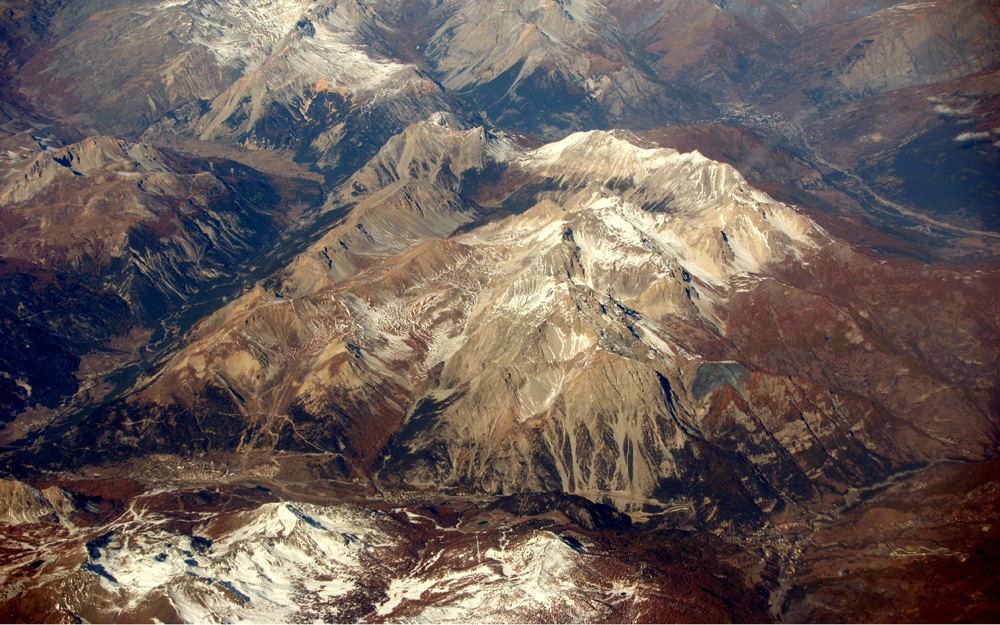 Gebirgskette in der Schweiz