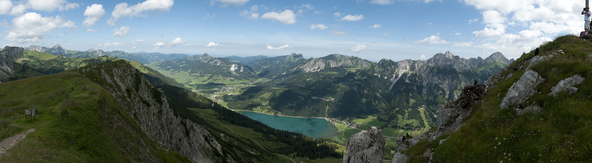 Gebirgslandschaft um den Haldensee...