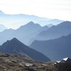 Gebirgsmassive vom Pass oberhalb Alagna in Italien