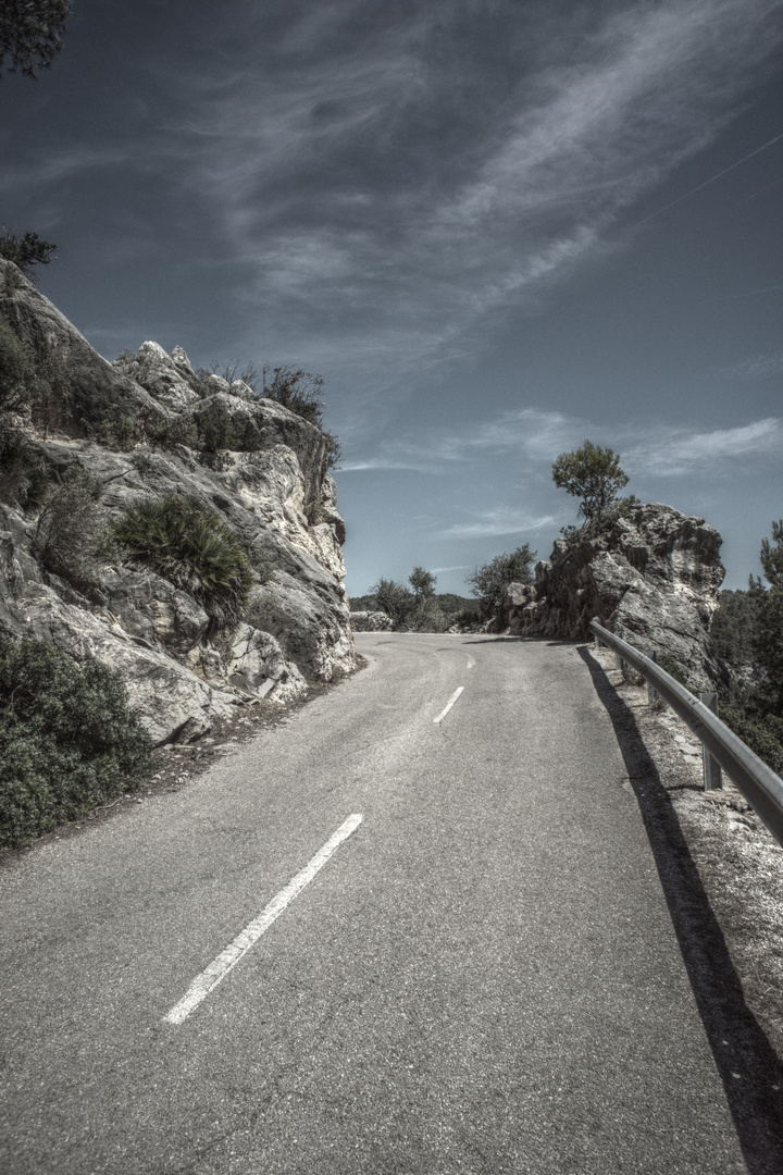 Gebirgsstraße auf Mallorca