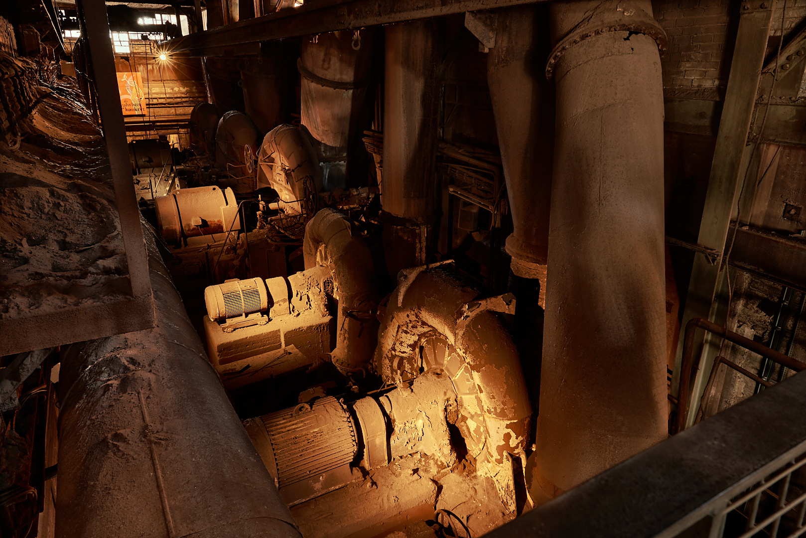 Gebläsemaschinen der Sinteranlage in der Völklinger Hütte...