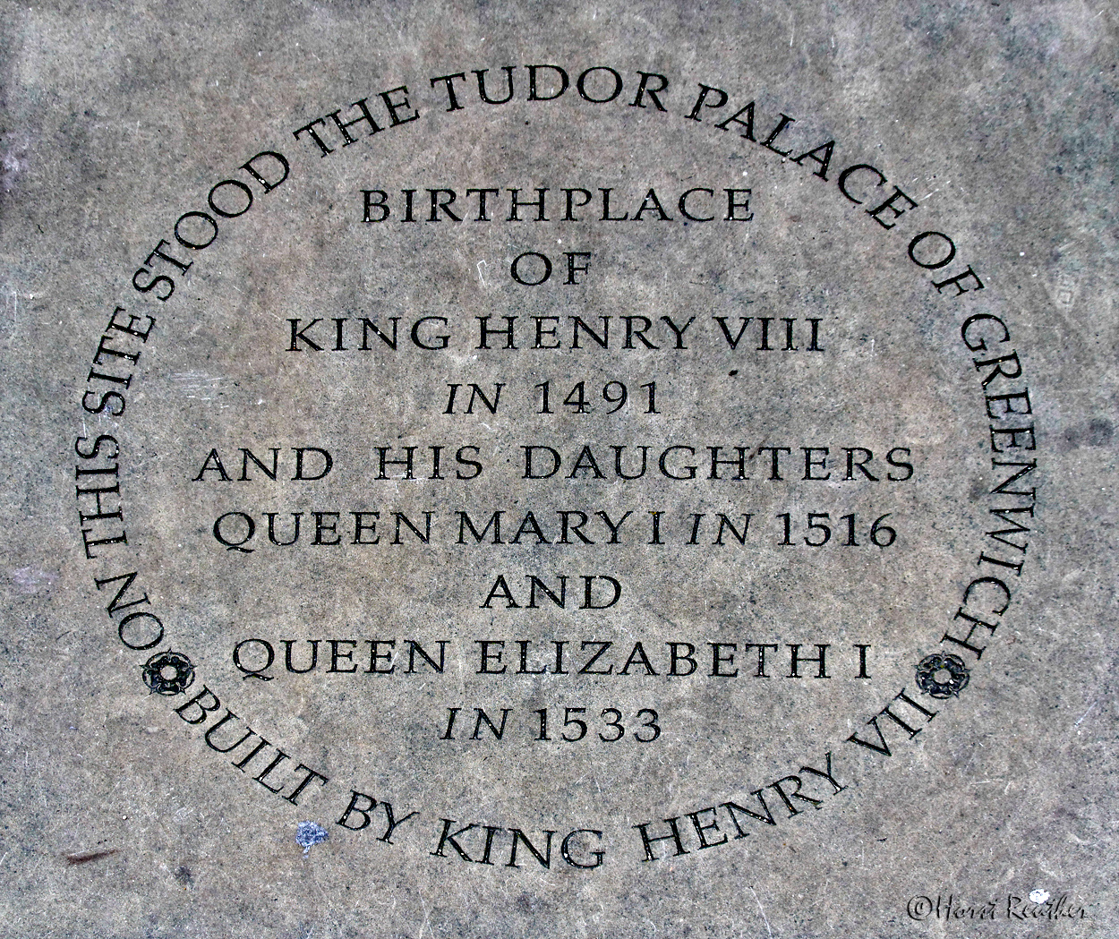 Geburtsstätte des King Henry VIII, der Queen Mary und der Queen Elizazabeth der I. in Greenwich