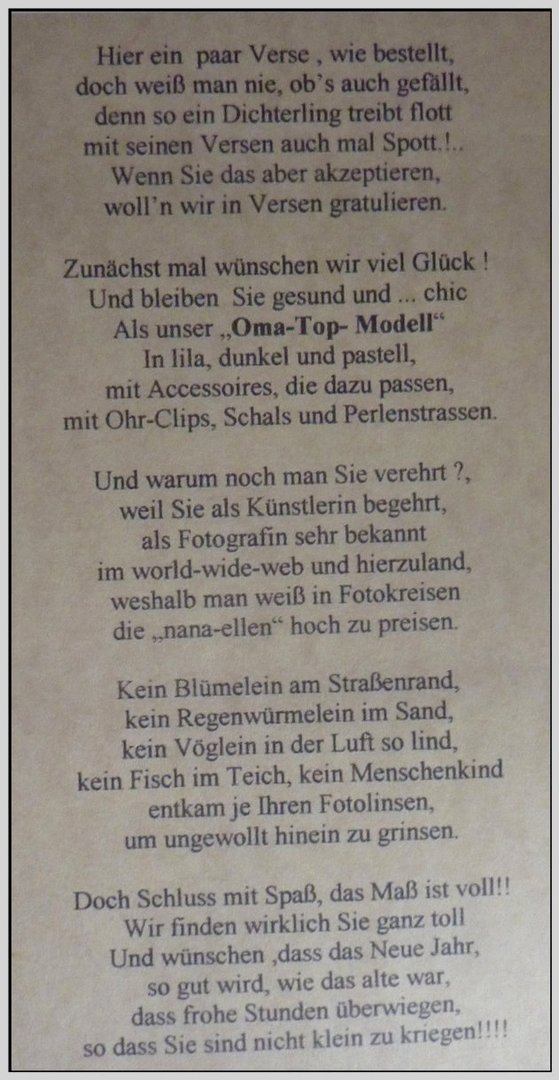 Geburtstags-Gedicht 87 Foto & Bild | fractale Bilder auf fotocommunity