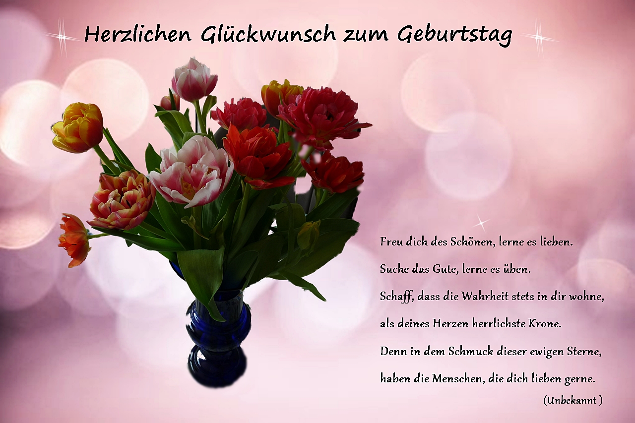 geburtstagskarte blumen