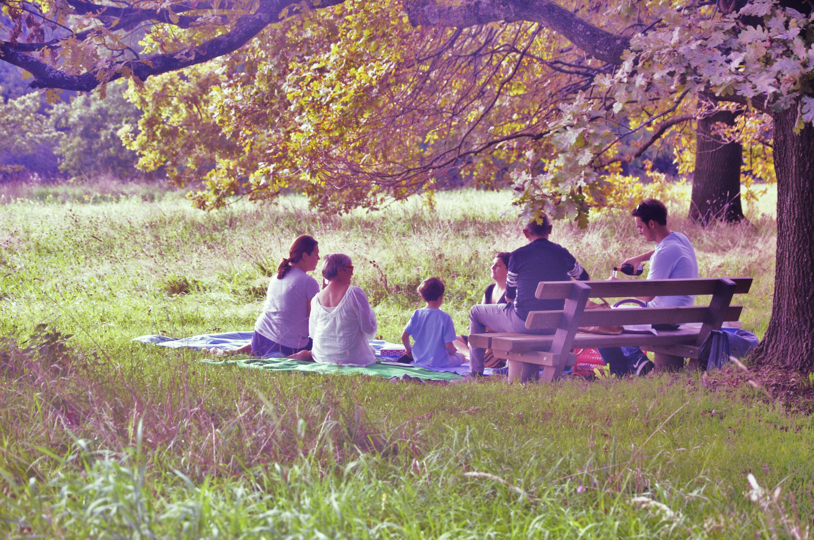 Geburtsttag im Park ( die Tonung habe ich bewusst so gewählt)