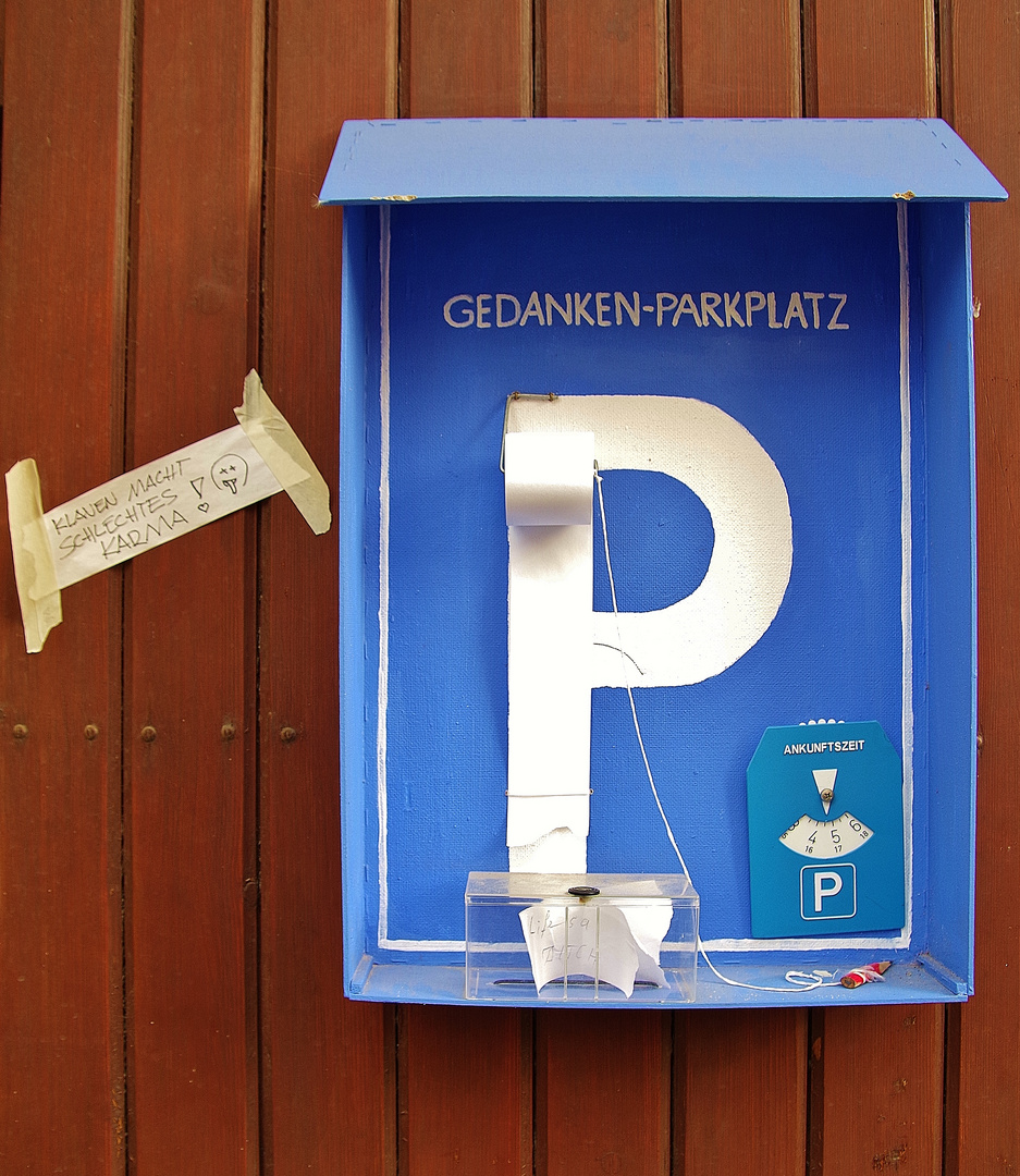 "Gedankenparkplatz"