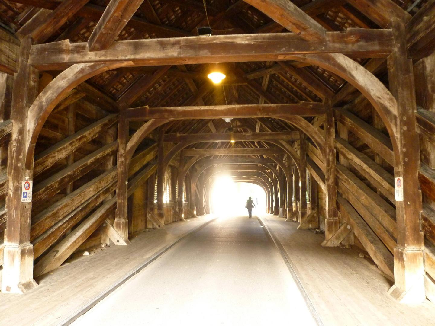 Gedeckte Holzbrücke Baden ...