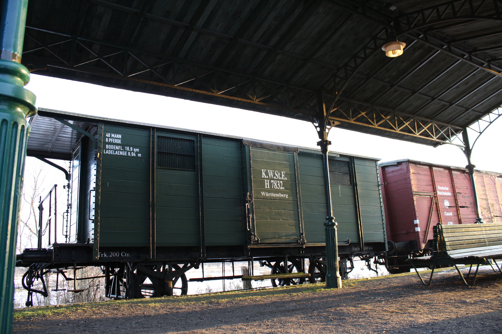 Gedeckter Güterwagen der RhB