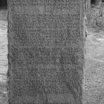 Gedenkstein auf dem jüdischen Friedhof in Alfter bei Bonn