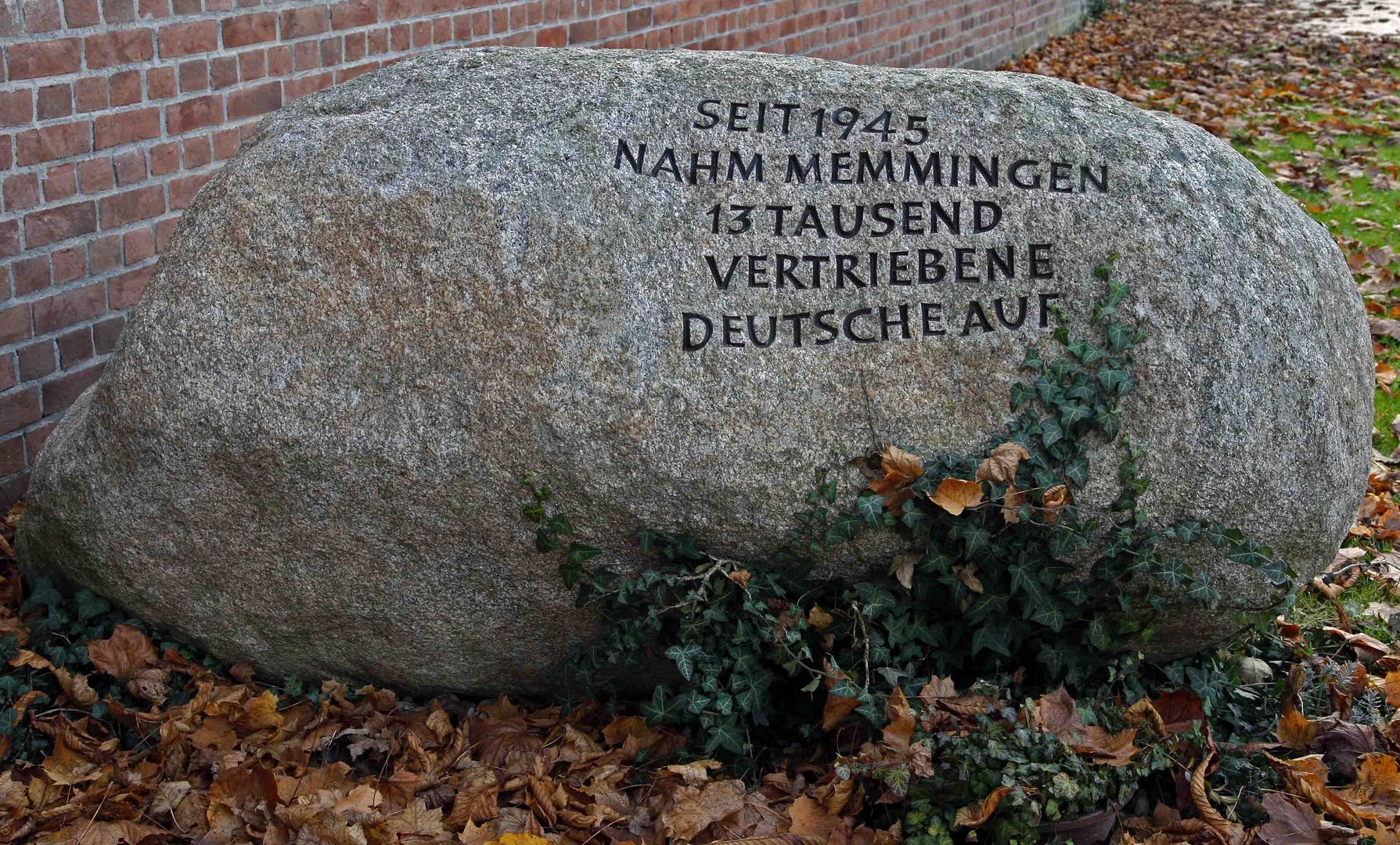 Gedenkstein in Memmingen