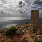 Gedenkstein zwischen den Tempeln Hagar Qim & Mnajdra-Malta