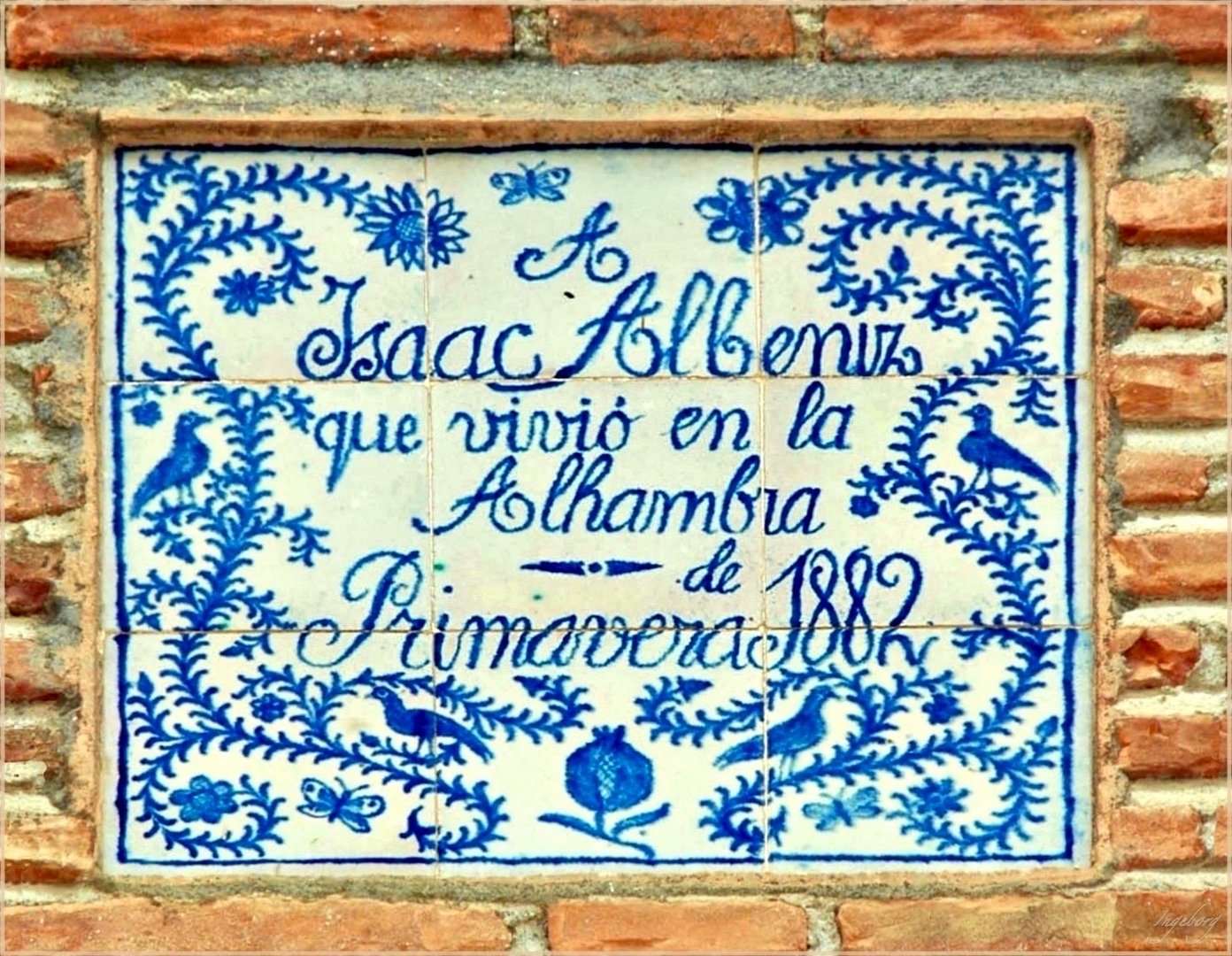 Gedenktafel an Isaac Albéniz